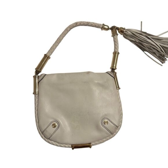 Gucci Cream Leather Britt Shoulder Bag with Gold Hardware - Picture 6 of 16